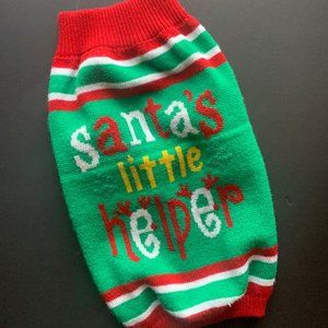 Santa's Little Helper Small Dog Sweater